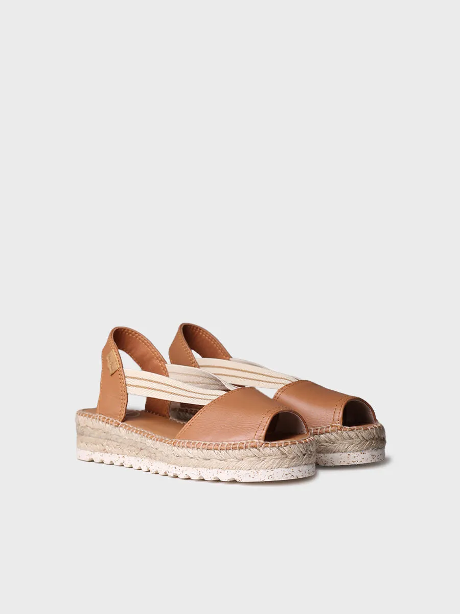Jute platform sandal for women - ESTEL-SW