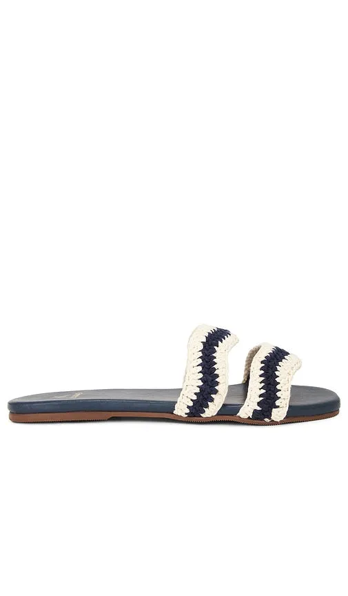 Kaanas Tansy Sandal in Navy
