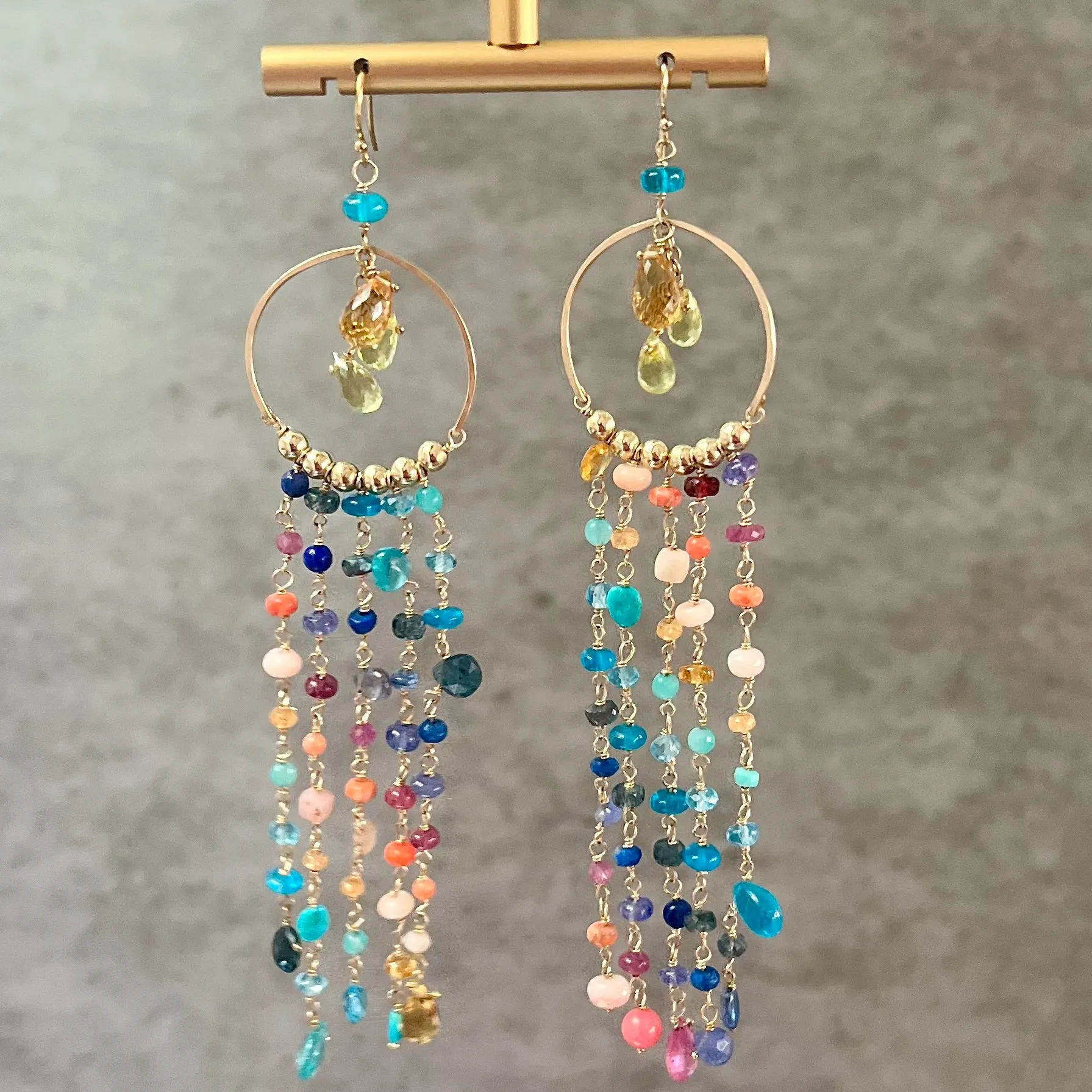 Key West Sunset Duster Chandelier Earrings