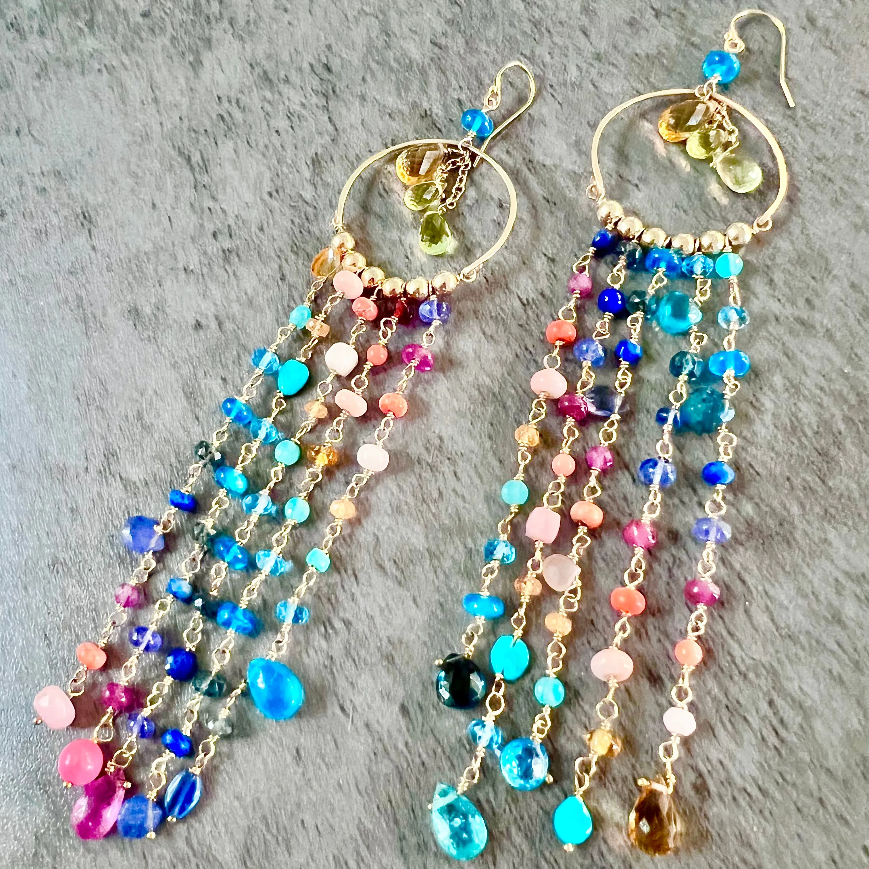 Key West Sunset Duster Chandelier Earrings