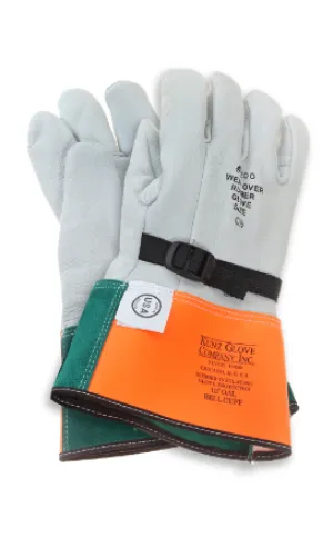 Kunz Leather Protectors for Rubber Gloves, 13" Goatskin