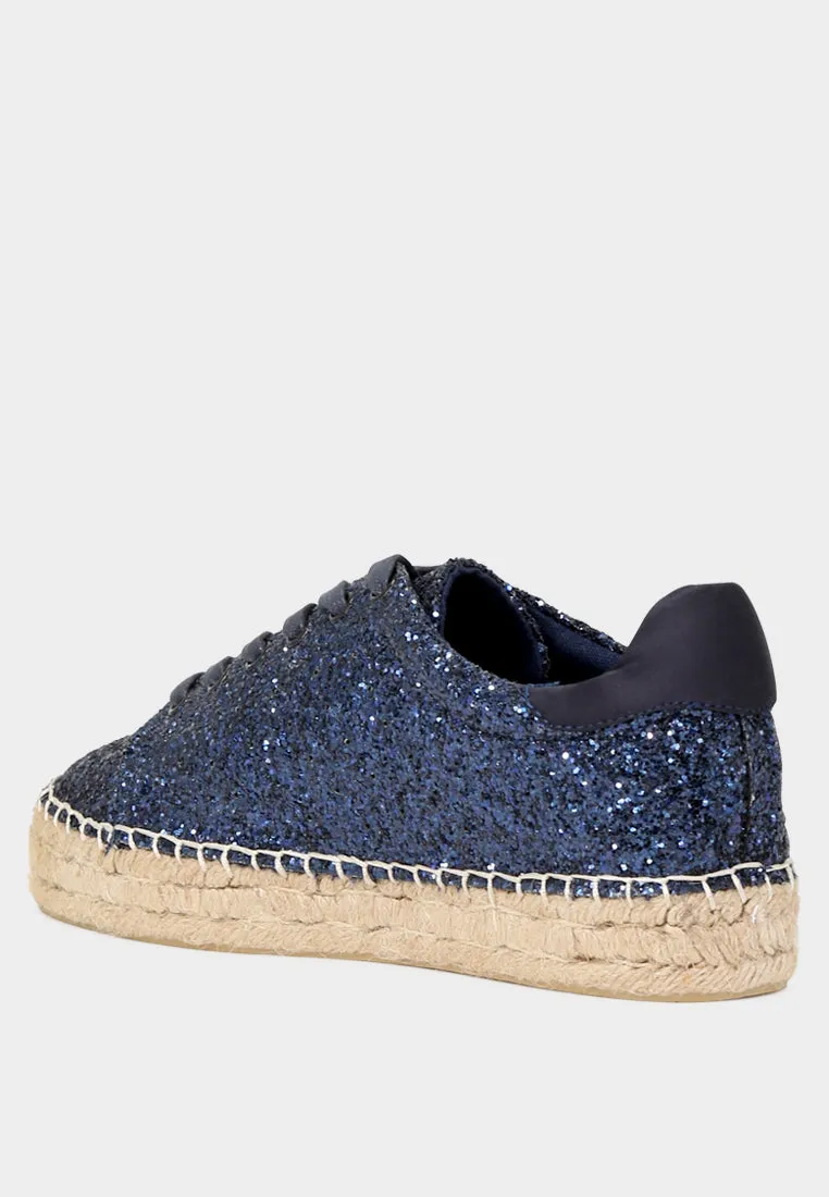 Lace-Up Espadrille Sneakers