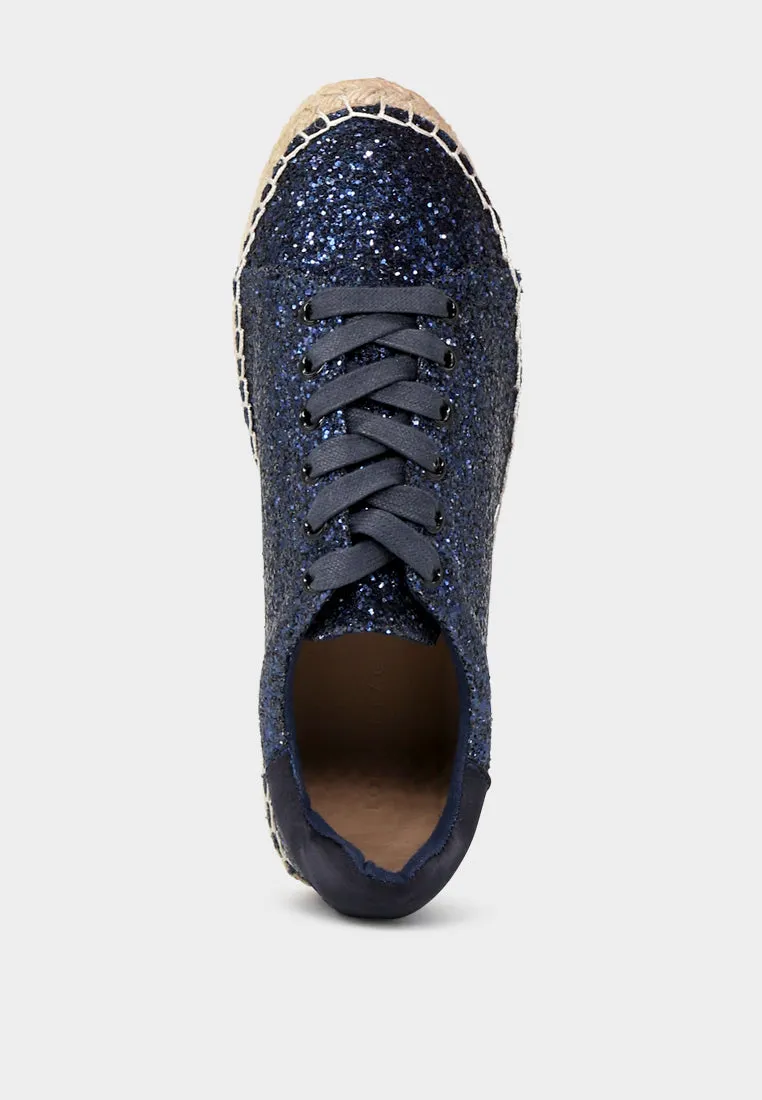 Lace-Up Espadrille Sneakers