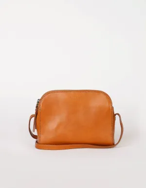 Leather Bag Emily Cognac Stromboli (Full Leather Strap)