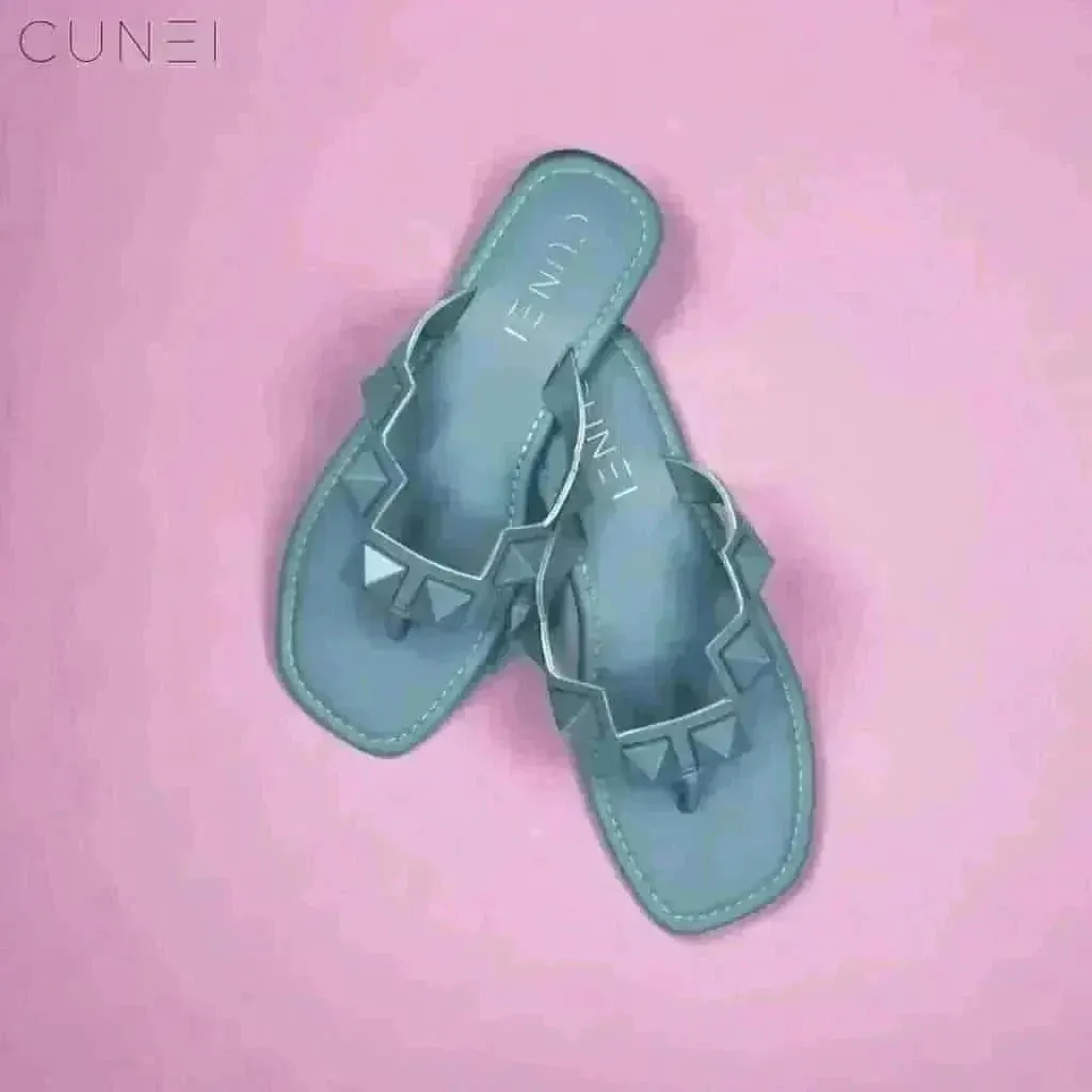 Light Blue Stud Flats