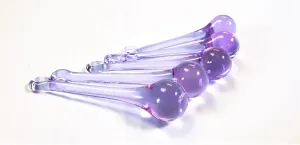 Lilac Purple Raindrop Chandelier Crystals, Pack of 5