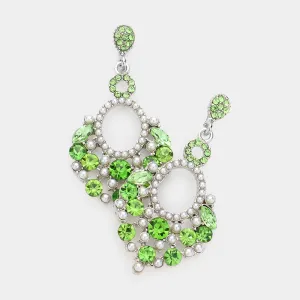 Little Girls Light Green Chandelier Earrings | 592114
