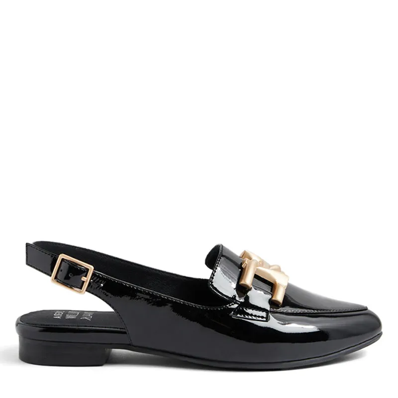LIZZAH W - BLACK PATENT LEATHER