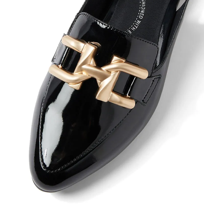 LIZZAH W - BLACK PATENT LEATHER