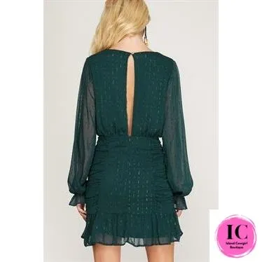 Love You Truly Green Dress