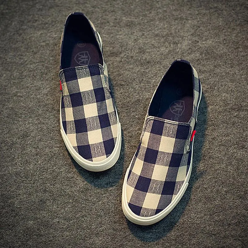 Low Top Casual Plaid Flats