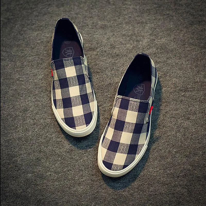 Low Top Casual Plaid Flats