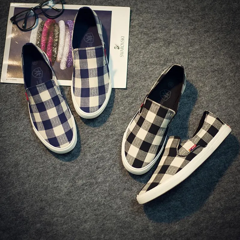 Low Top Casual Plaid Flats