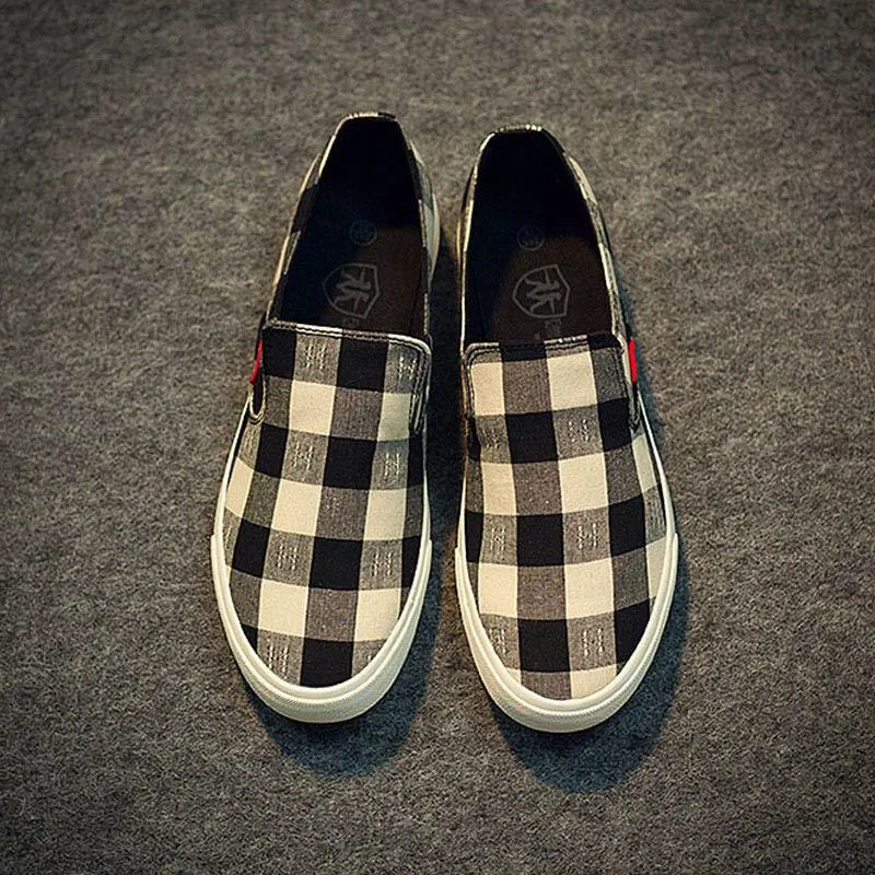 Low Top Casual Plaid Flats