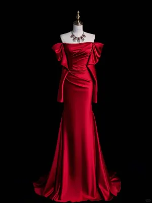 Luxury  Satin Cocktail Dress