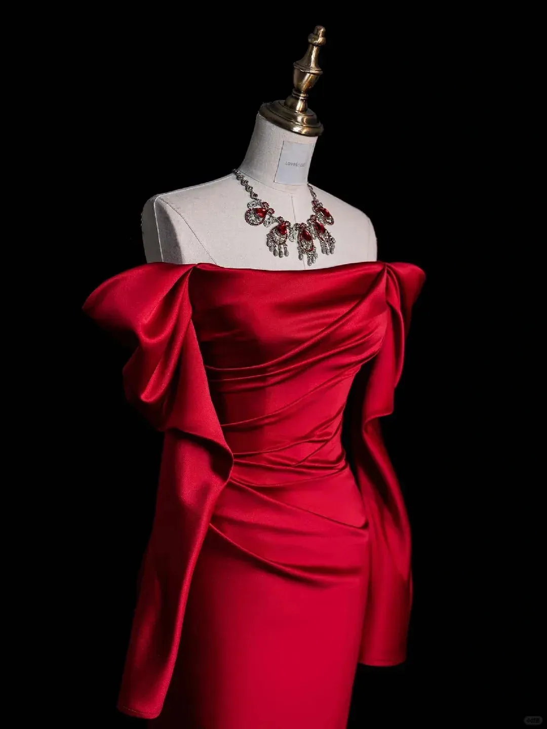 Luxury  Satin Cocktail Dress