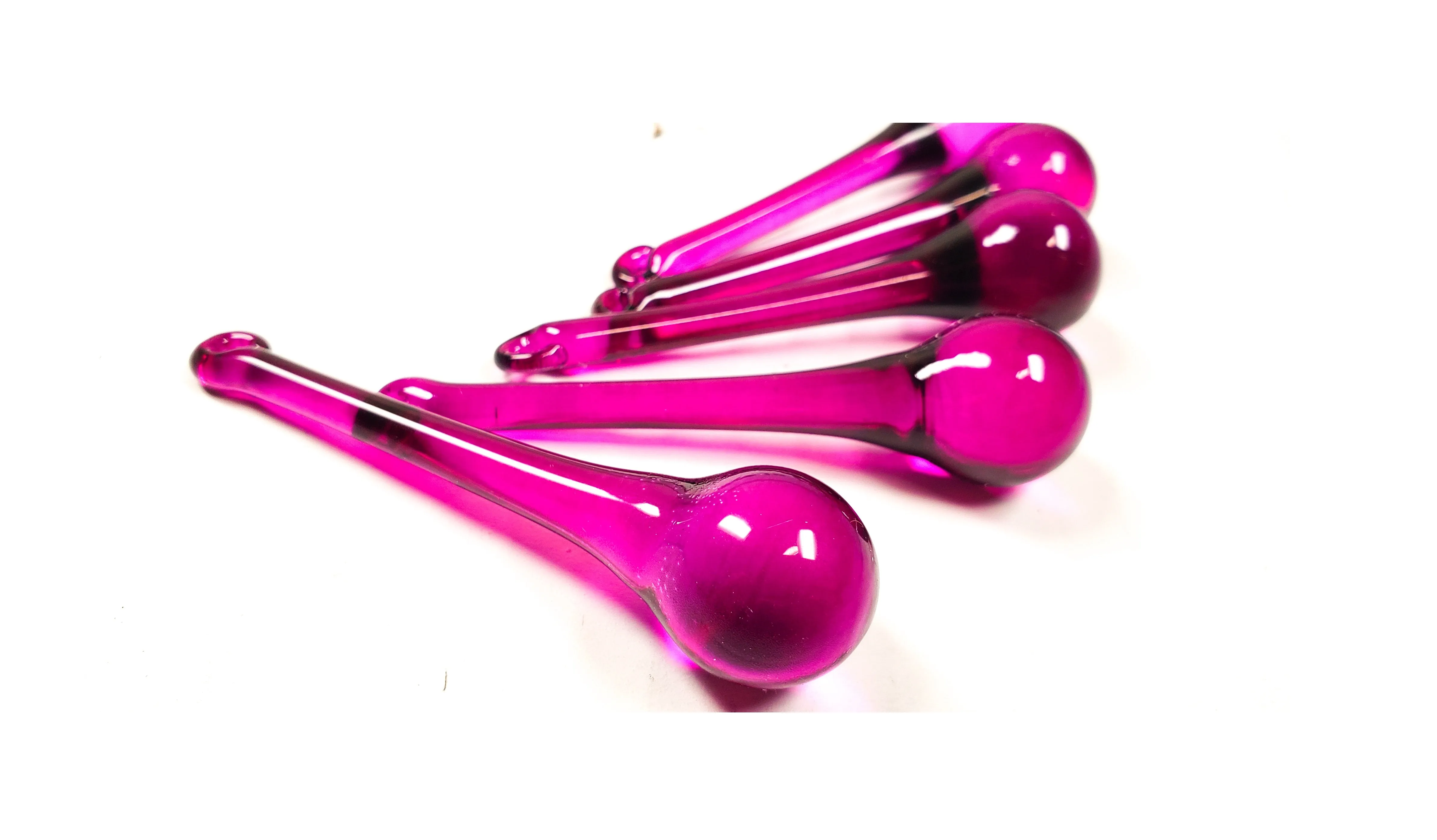 Magenta Raindrop Chandelier Crystals, Pack of 5