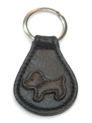 Malka Leather Dog Key FOB