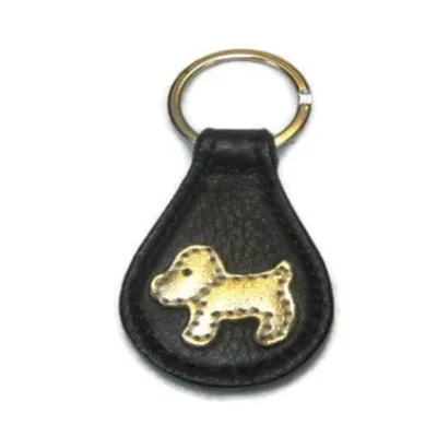 Malka Leather Dog Key FOB