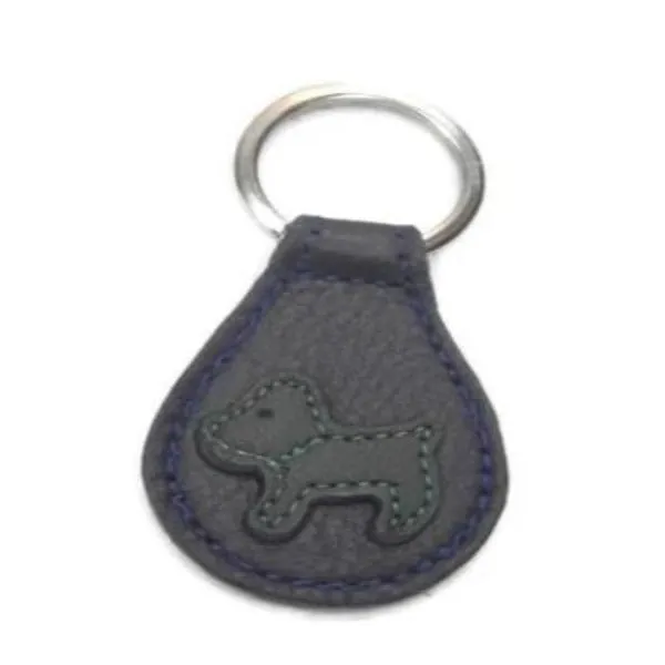 Malka Leather Dog Key FOB