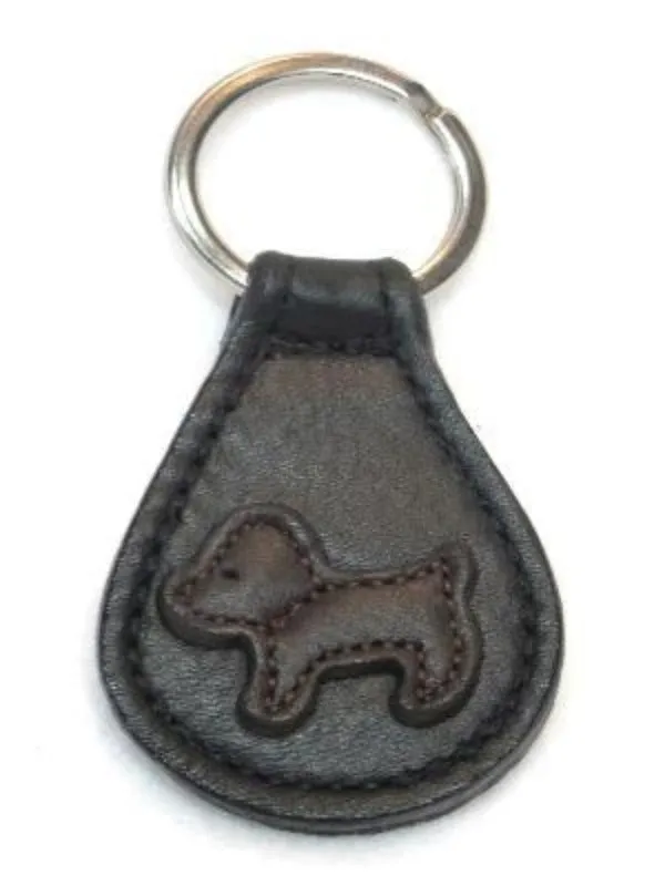 Malka Leather Dog Key FOB
