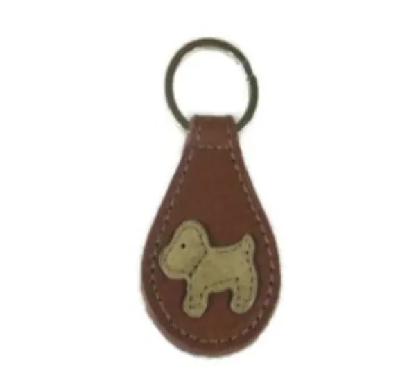 Malka Leather Dog Key FOB