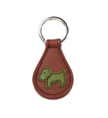 Malka Leather Dog Key FOB