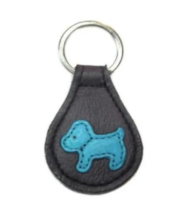 Malka Leather Dog Key FOB