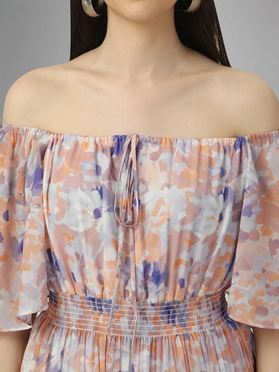 Masakali.co dresses for womens  Multicolor Abstarct print