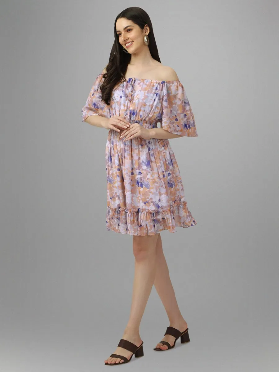 Masakali.co dresses for womens  Multicolor Abstarct print