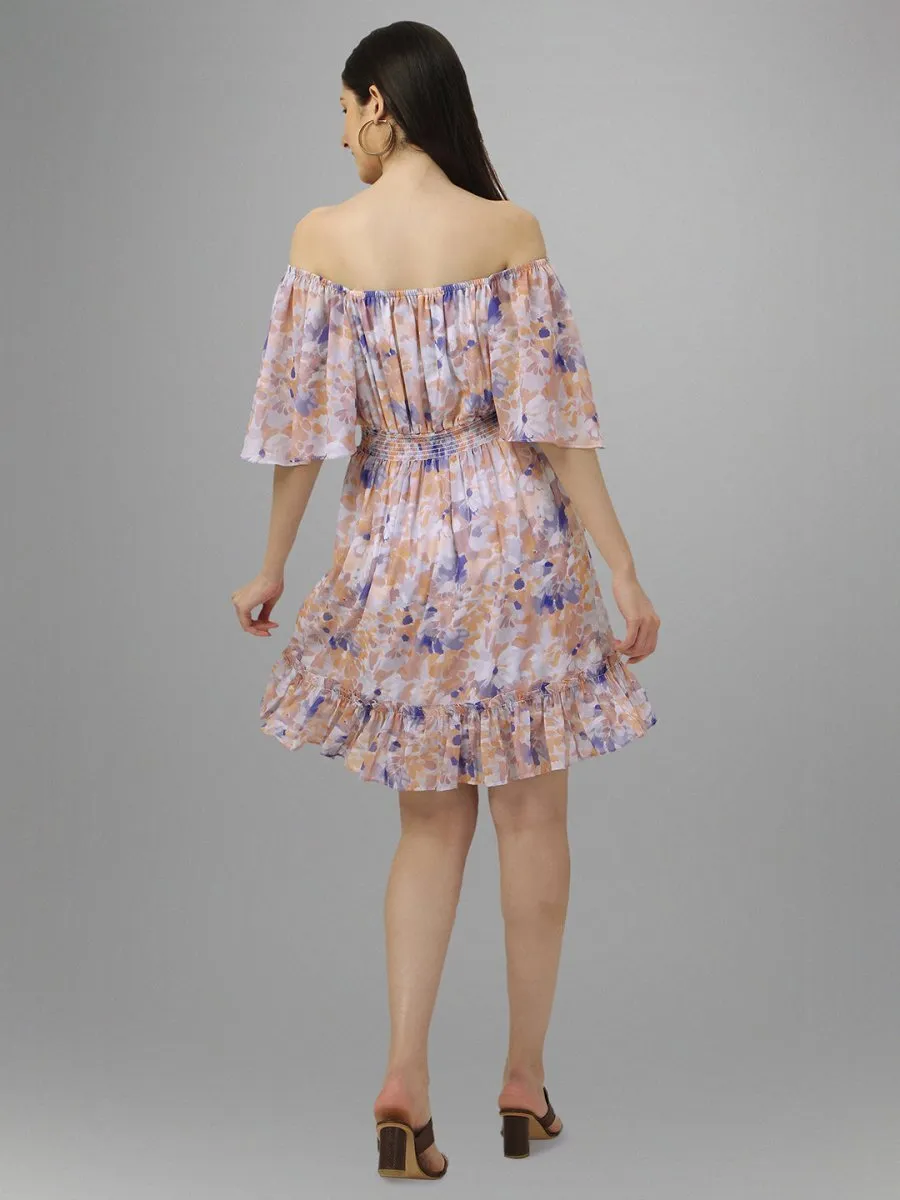 Masakali.co dresses for womens  Multicolor Abstarct print