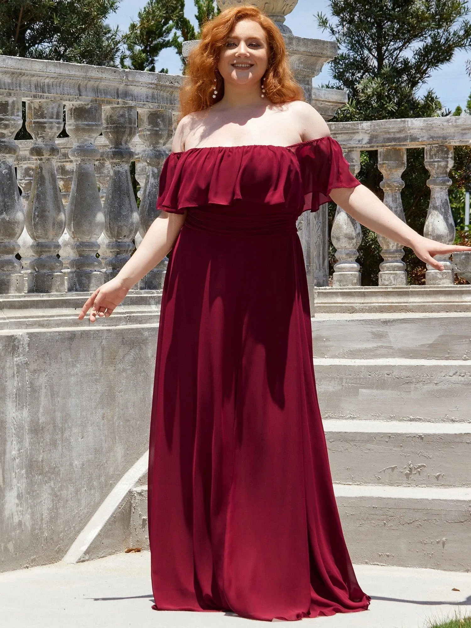 MEILLEURS CHOIX Robes de soirée bordeaux