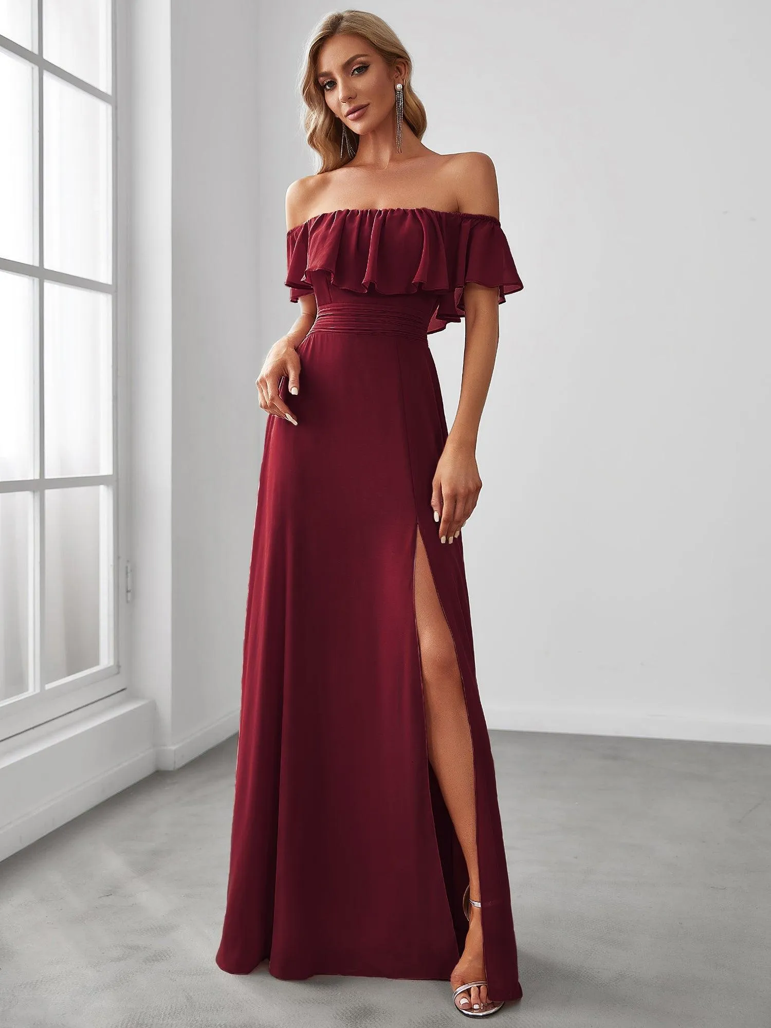 MEILLEURS CHOIX Robes de soirée bordeaux