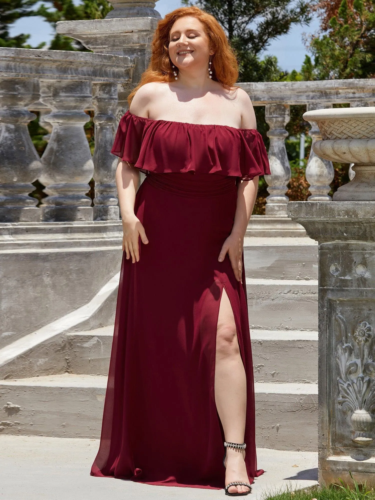 MEILLEURS CHOIX Robes de soirée bordeaux