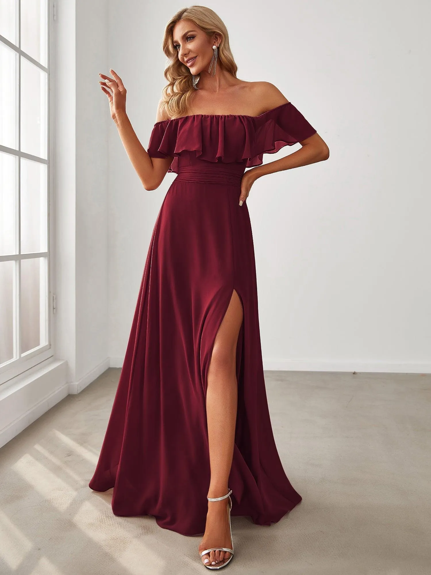 MEILLEURS CHOIX Robes de soirée bordeaux