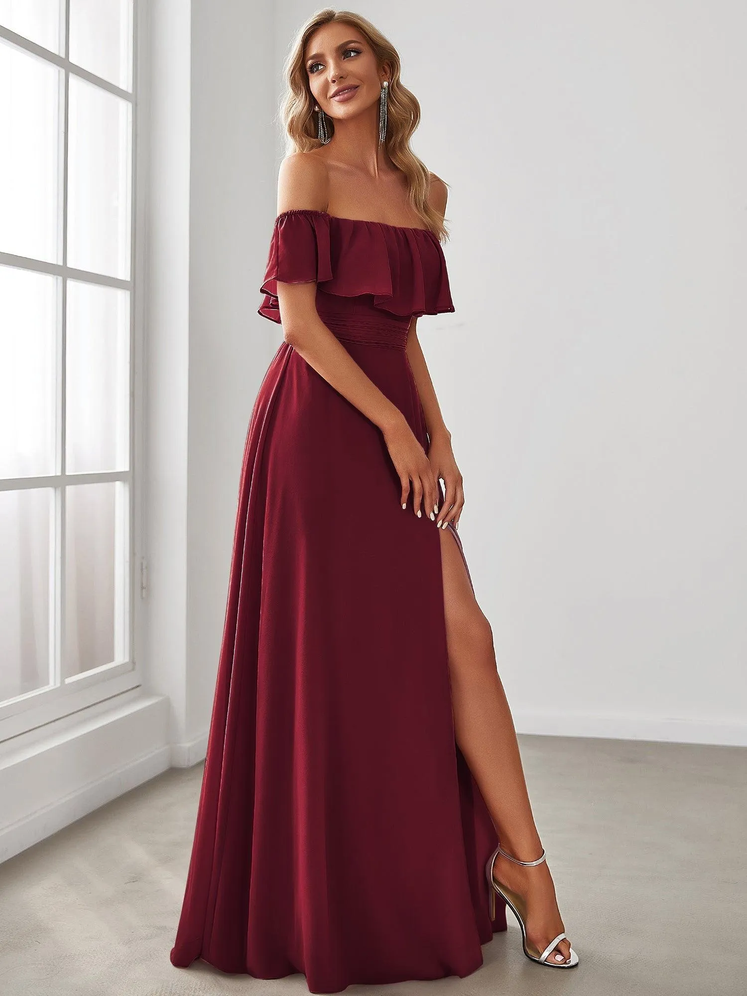 MEILLEURS CHOIX Robes de soirée bordeaux
