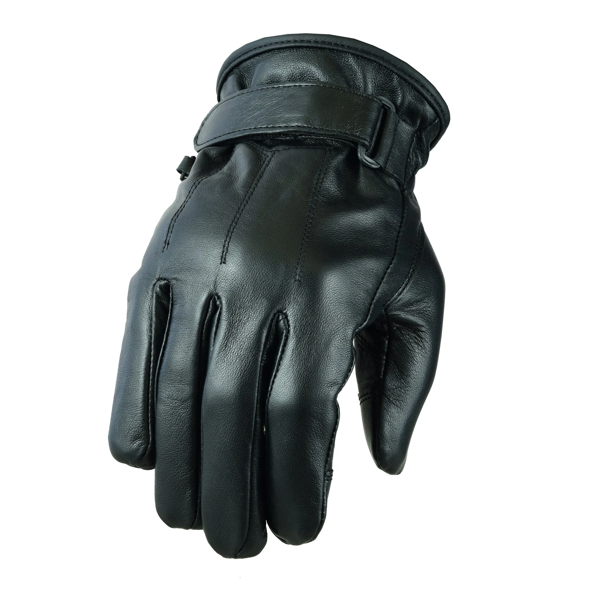 Men Genuine Sheepskin Leather Winter Gloves