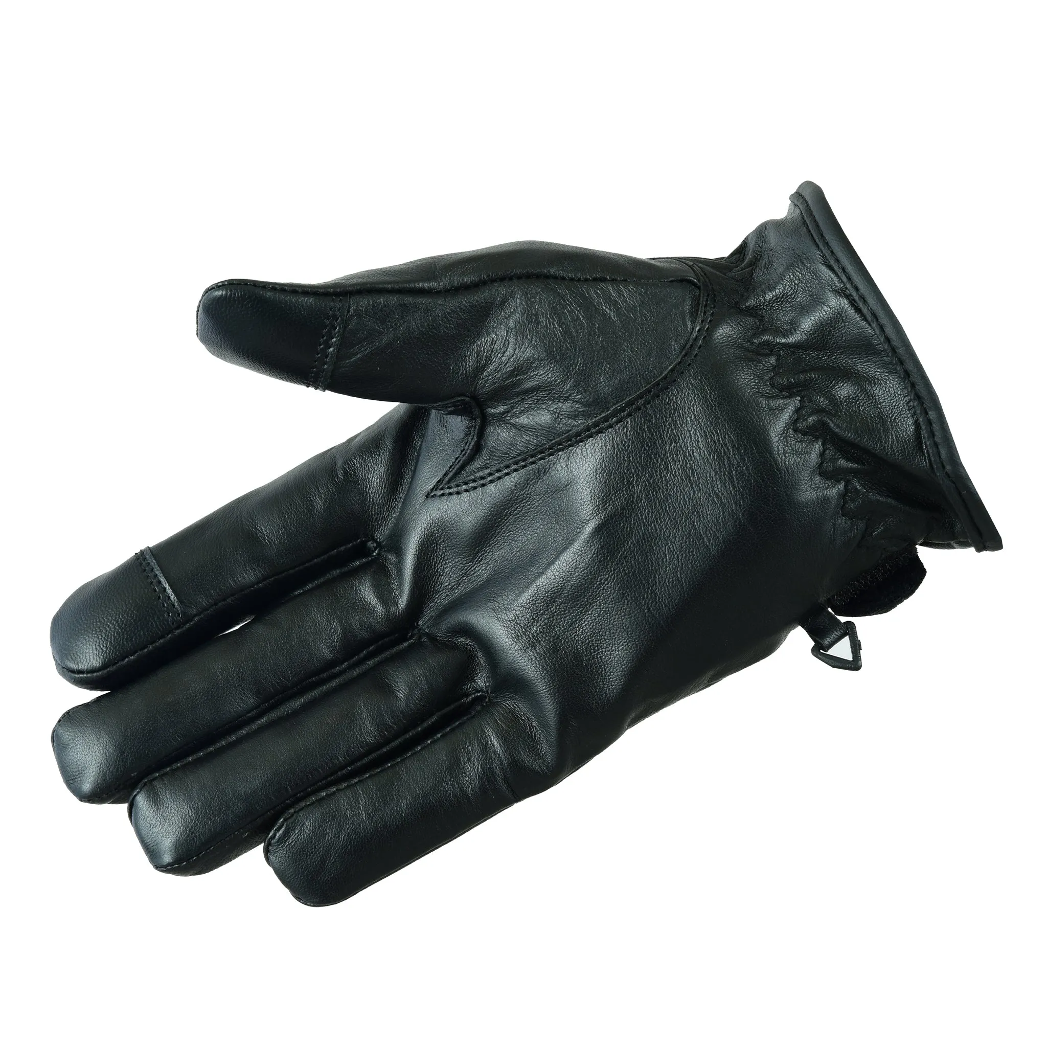 Men Genuine Sheepskin Leather Winter Gloves