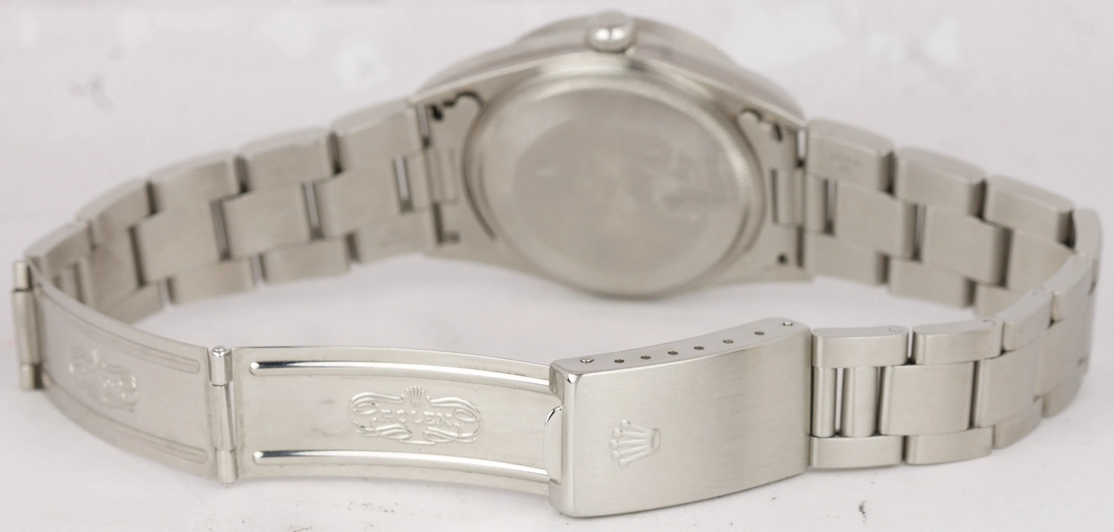 Men's 1997 Rolex Oyster Perpetual Air-King Black 14010 NO HOLES 34mm Watch 14000