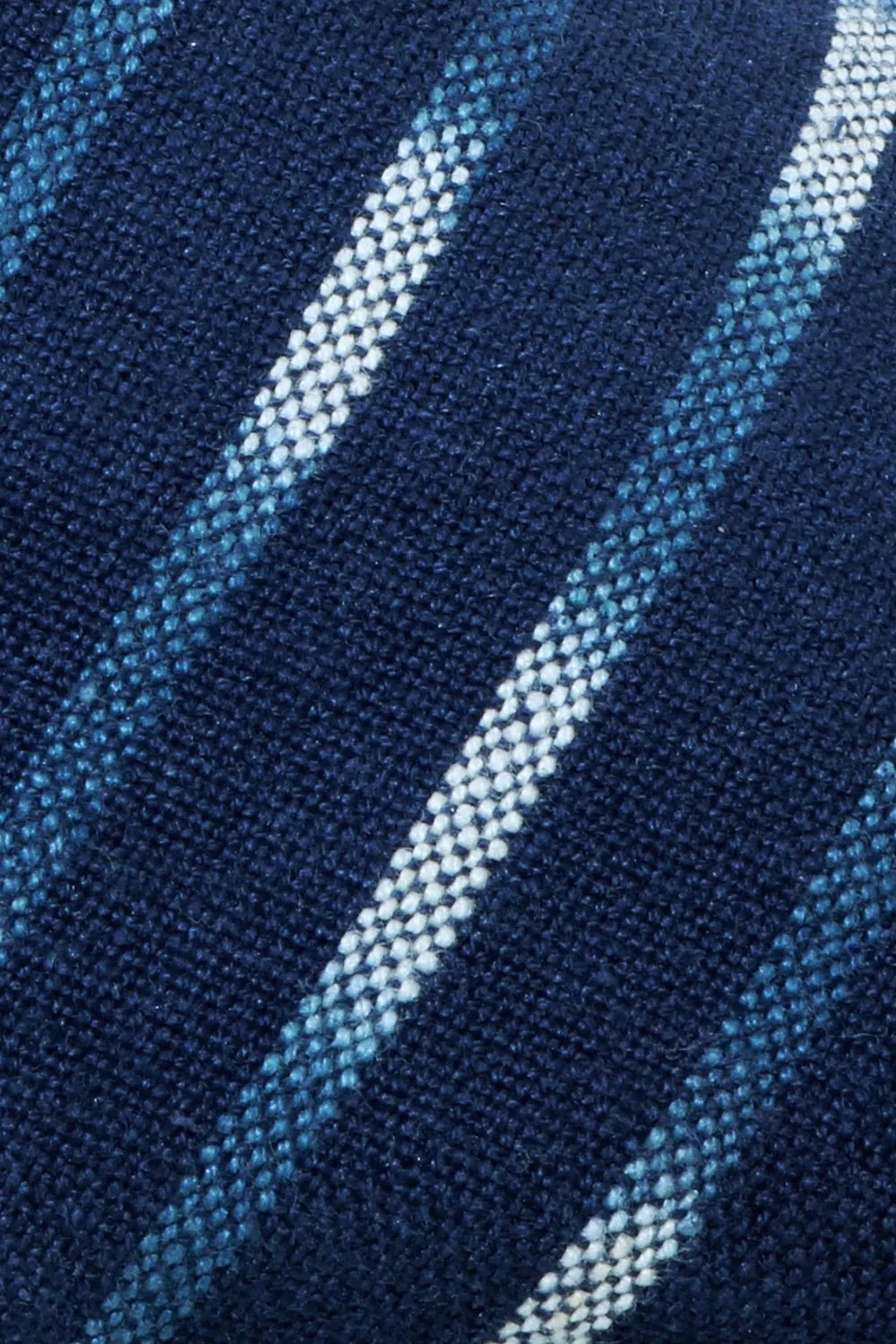 Men's Blue Jacquard Lace-up Espadrilles