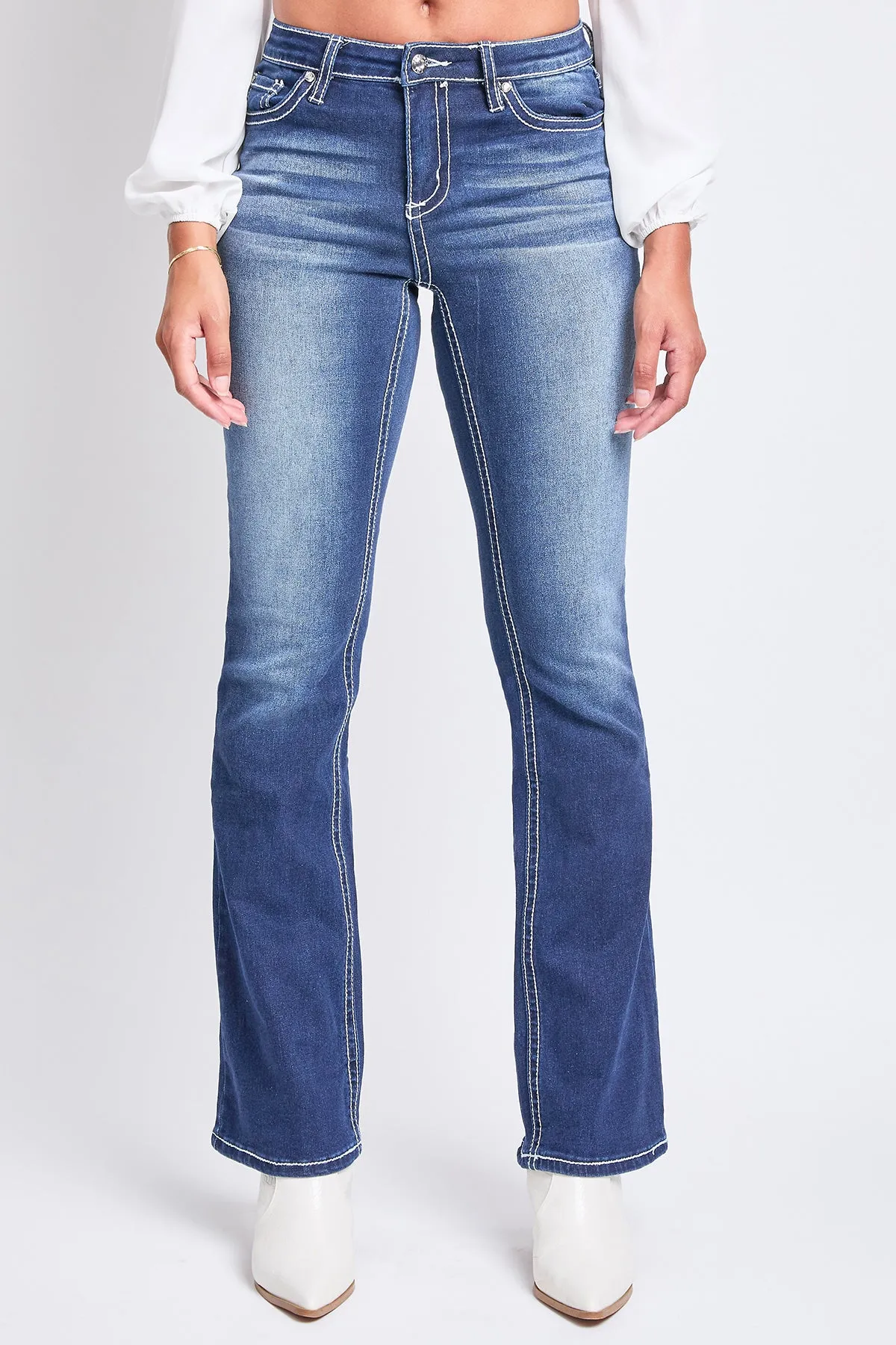 Mid Rise Heavy Stitch Bootcut Cross Jeans, Pack of 12