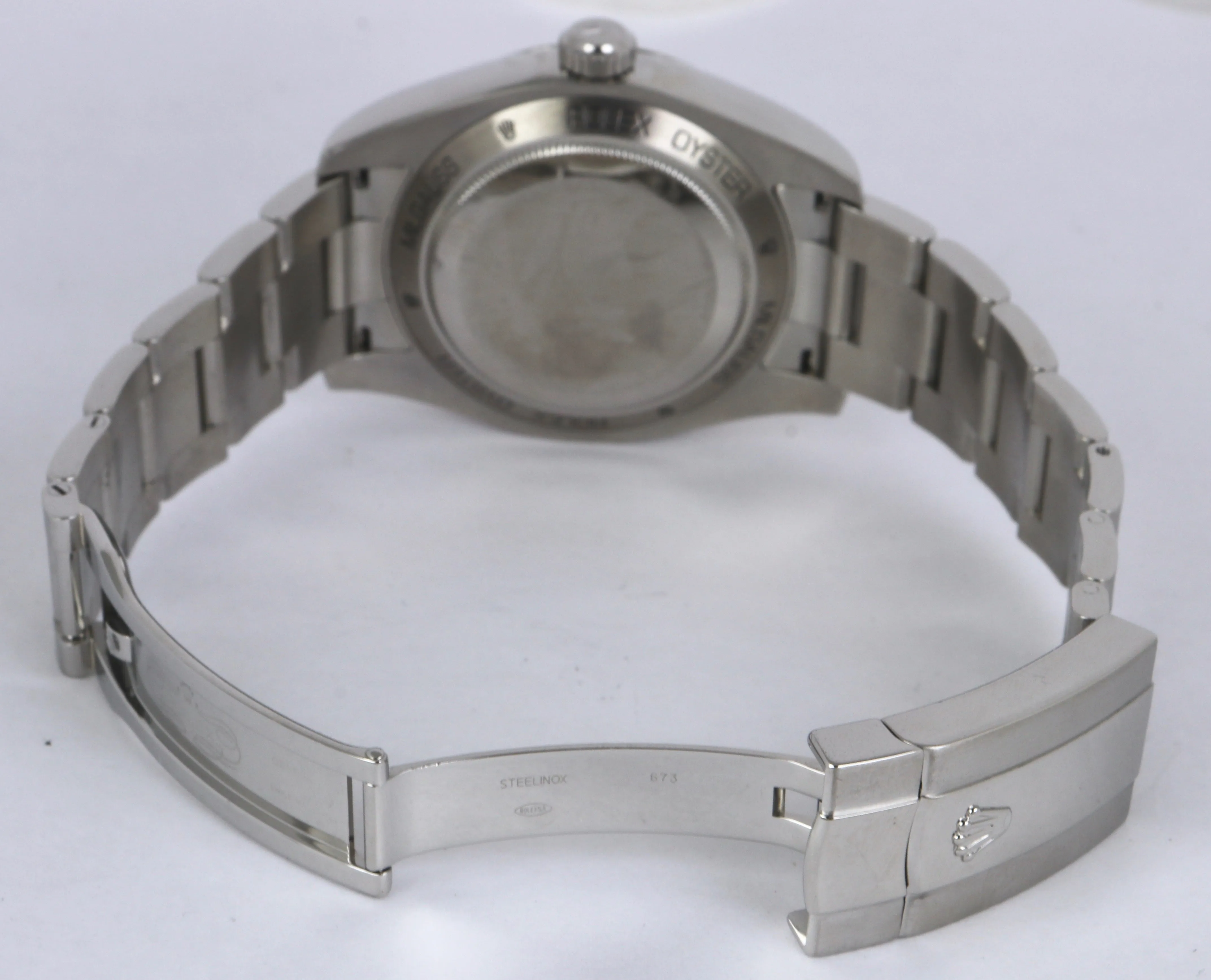 MINT 2011 Rolex Milgauss Green Black Orange 116400 GV V 40mm Stainless Watch
