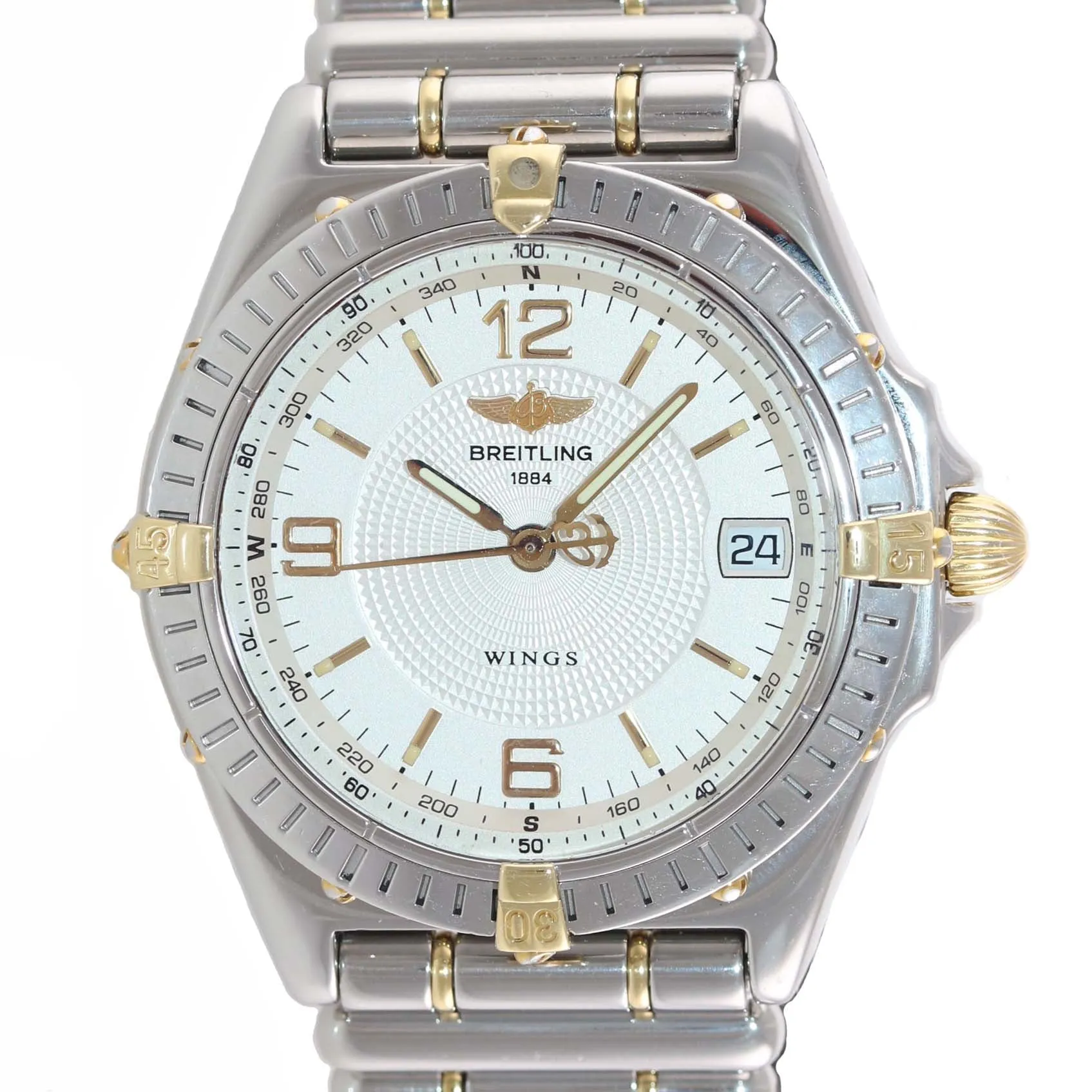 MINT Breitling Wings B10050 Bullet Bracelet Steel Gold Two Tone Automatic Watch