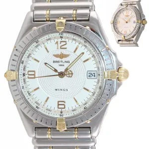 MINT Breitling Wings B10050 Bullet Bracelet Steel Gold Two Tone Automatic Watch