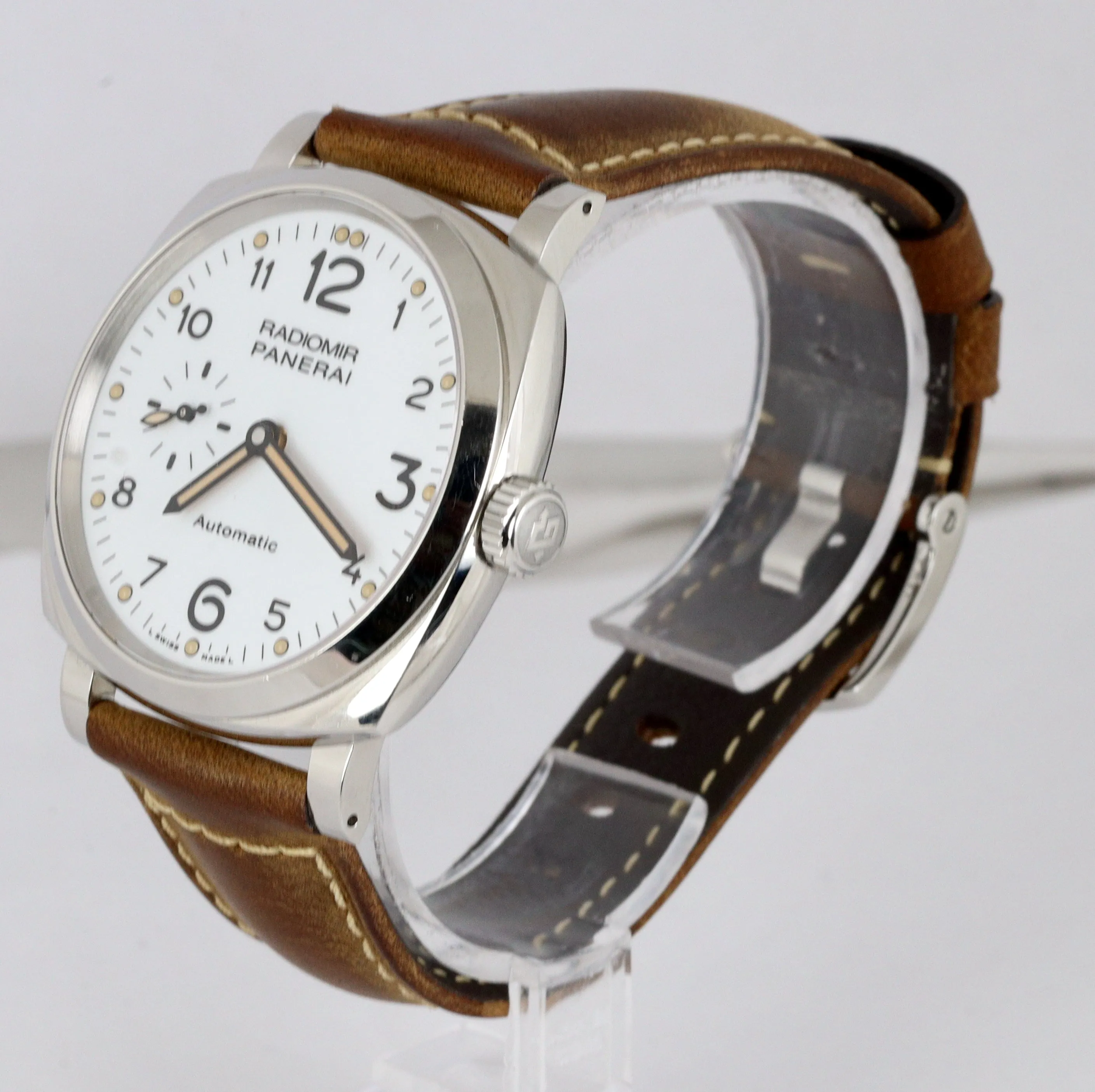 MINT Panerai Radiomir PAM 655 Stainless Steel Automatic White 42mm PAM00655