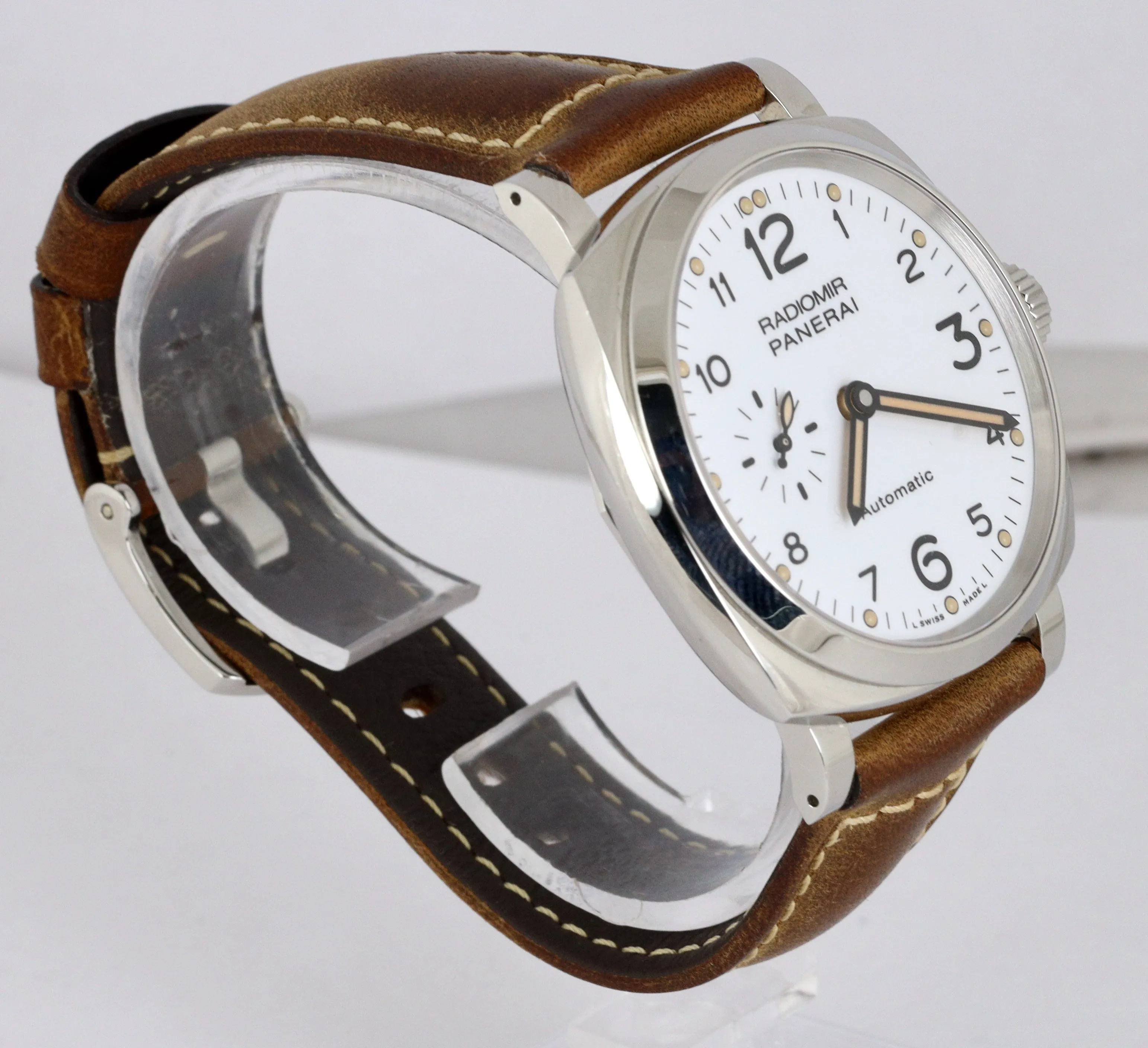 MINT Panerai Radiomir PAM 655 Stainless Steel Automatic White 42mm PAM00655