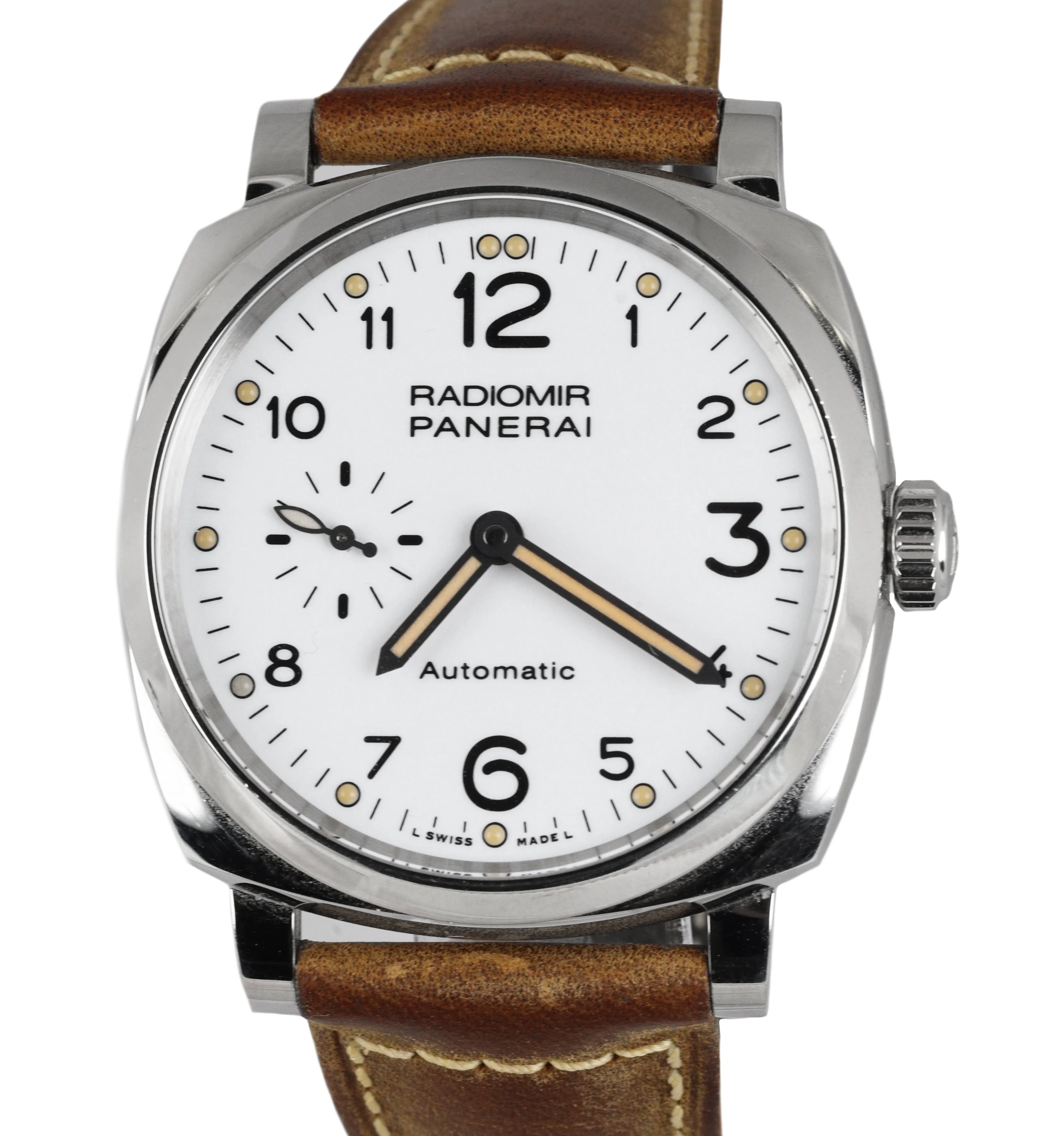 MINT Panerai Radiomir PAM 655 Stainless Steel Automatic White 42mm PAM00655