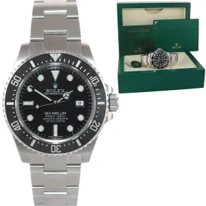 MINT Rolex Sea-Dweller Black Ceramic 116600 Steel SDK Watch Box