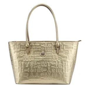 Misty Metallic Shine Leather Tote - Made in Italy [MVP5645]