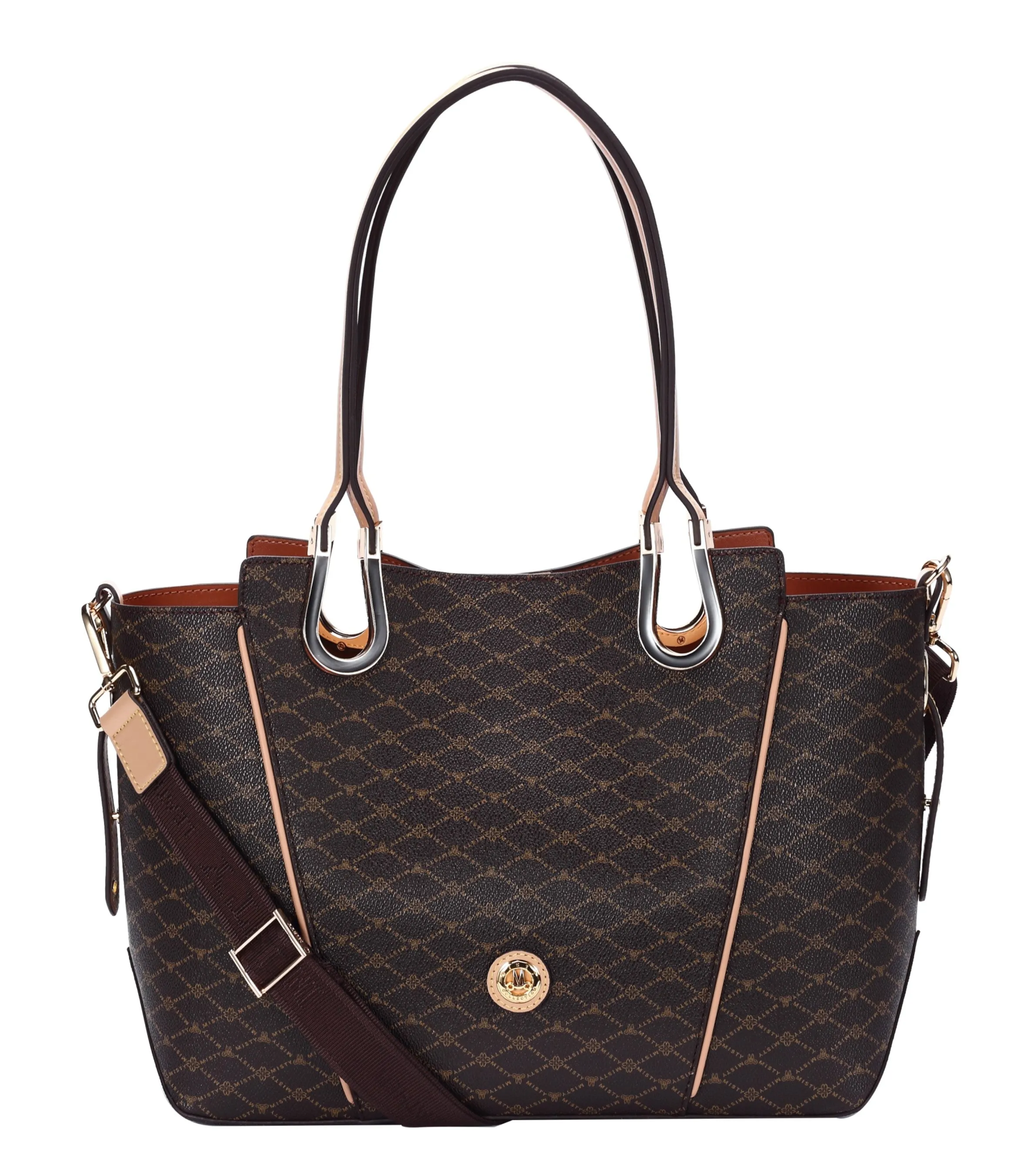 Misty Prestige Paris Leather Tote Bag [MT8293-BN]